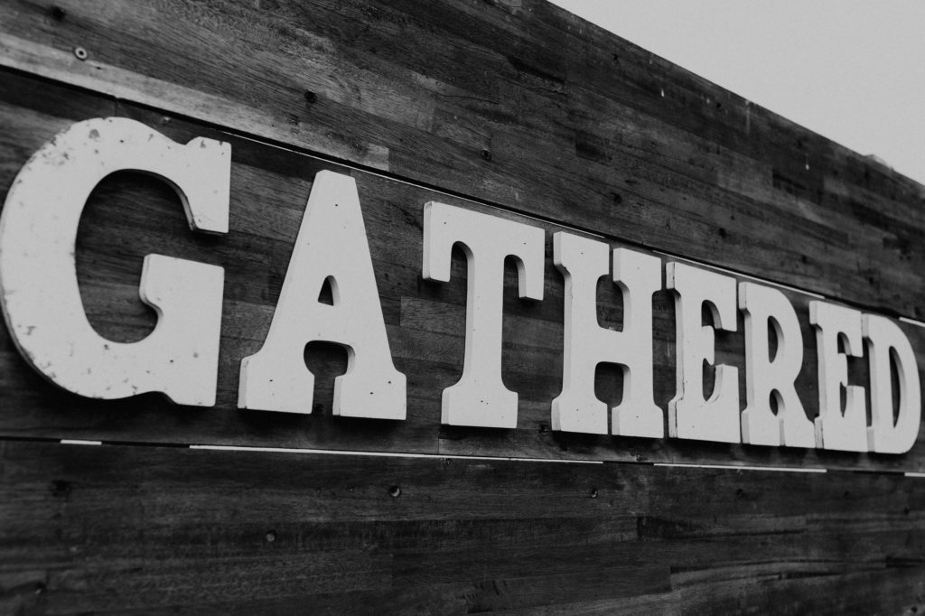 gathered sign
